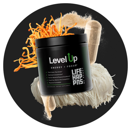 Meet Life Happns Level Up - Nootropic Brain Booster Supplement for Focus & Energy Support
