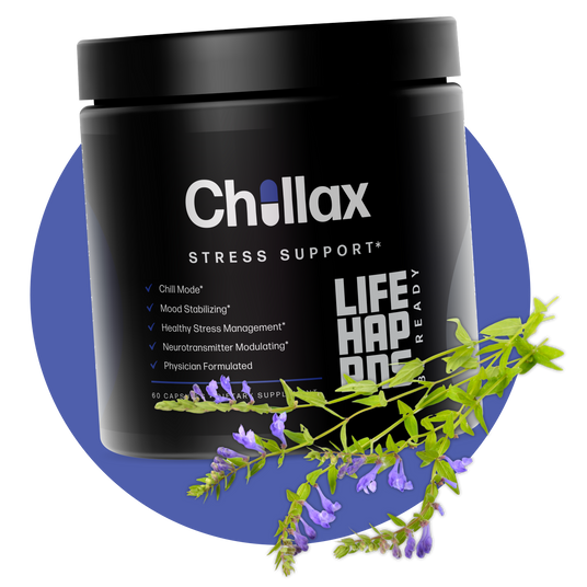 Life Happns Chillax Stress Support Supplement with Skullcap