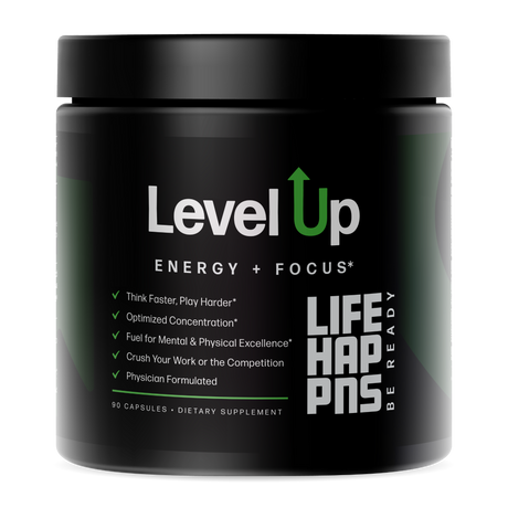 Life Happns Level Up Focus and Energy Supplement